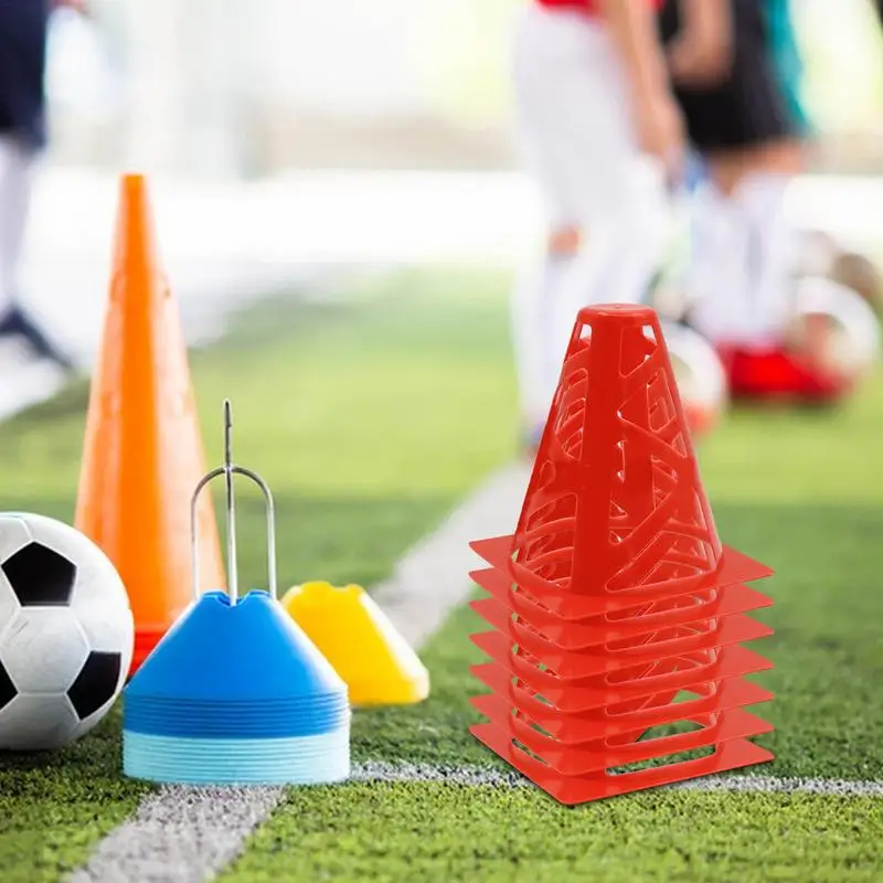 Marker Cones Soccer Football Agility Training Hollow Cones Kit PE Material Training Set For Outdoor Activity Football