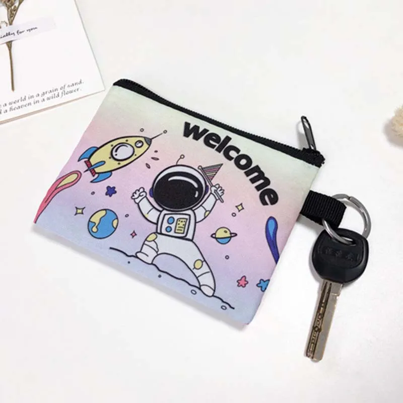 Plush Coin Purse 9 Colors 3D Print Football Basketball Children Polyester Zip Change Mini Wallet Kids Girl Women Gift