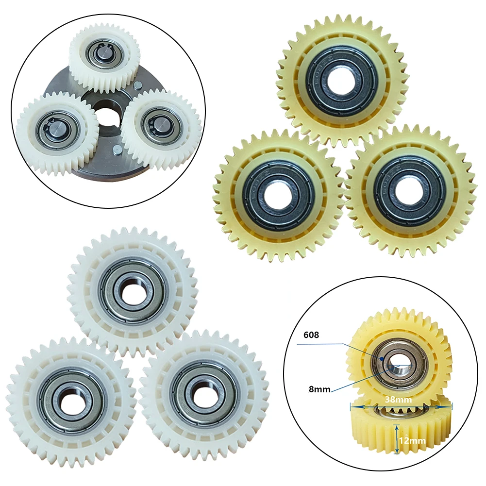 Chuancheng Pack Of 3 Nylon 36 Teeth 36T E-Bike Wheel Hub Motor Planetary Gear With Bearing For Bafang 8-Fun Motor