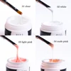 1Set Nail Extension Gel Brush Tips Forms Fiberglass Kits Clear Nude Polish Quick Building Poly UV Gel DIY Nail Art Tools LY1800 2