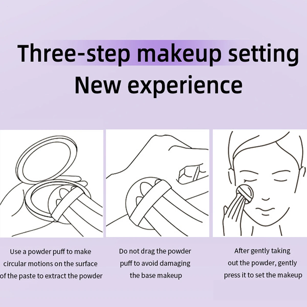 Waterproof Violet Cream powder Natural Stick Facial Long term Oil Control Easy Apply Makeup Powder Cosmetics 4 Waterproof Violet Cream powder Natural Stick Facial Long term Oil Control Easy Apply Makeup Powder Cosmetics 4