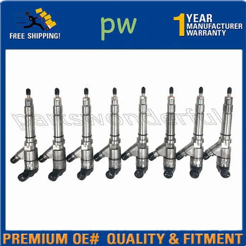 

8pcs Fuel Injector for 2004.5-2005 GM Chevrolet 6.6L Duramax LLY 0445120027