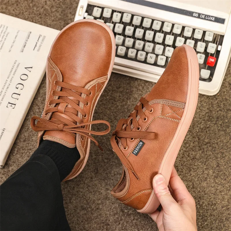 Unisex Wider Shoes Comfortable Men Barefoot Wide-toed Shoes Fashion Big Size Causal Sneakers Outdoor Breathable Men Walking Shoe 2