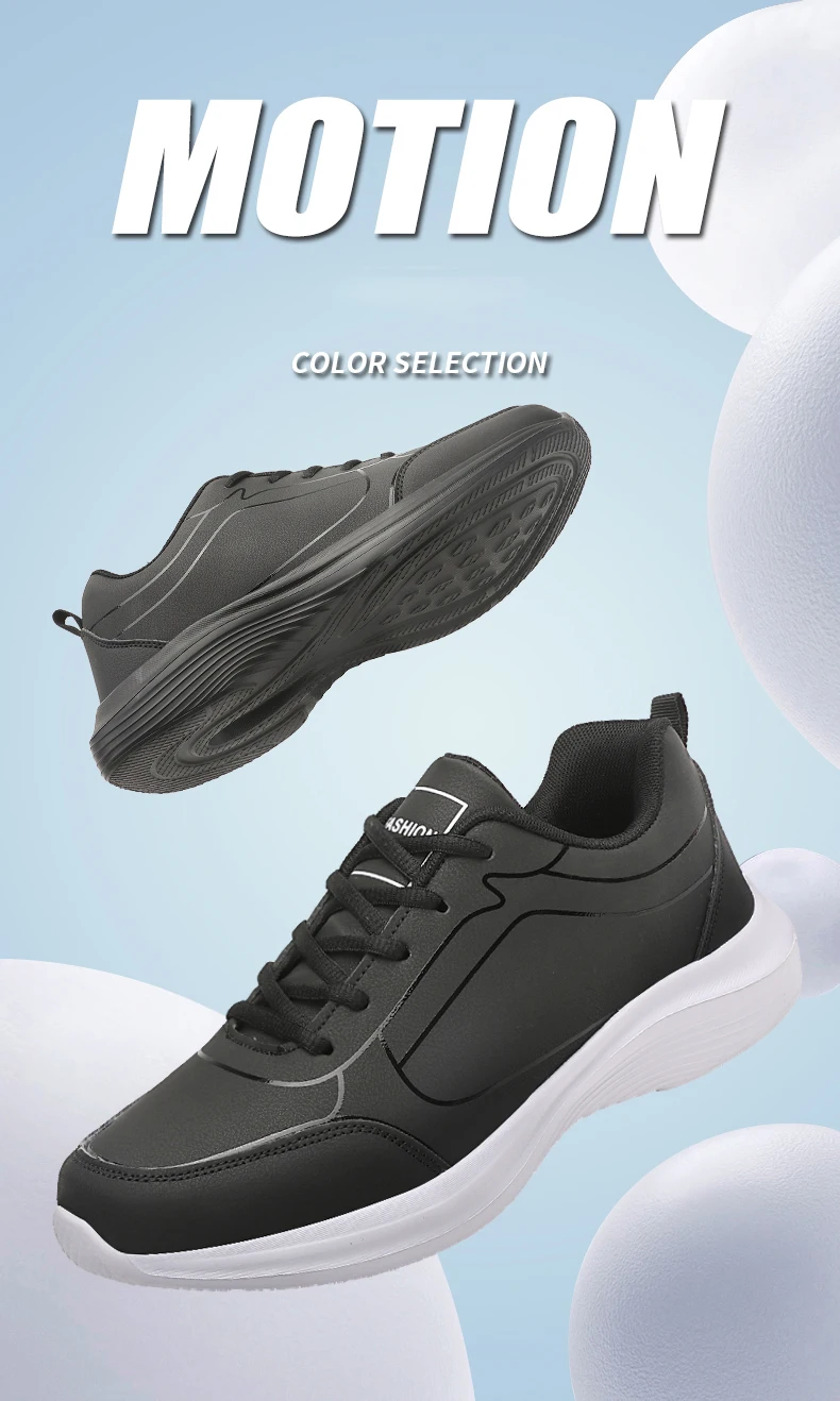 Description Picture 3 of itemNew Men Running Shoes Winter Warm Male Sneakers Anti-slip Breathable Men's Walking Shoes Lace Up Soft Casual Shoes Lightweight