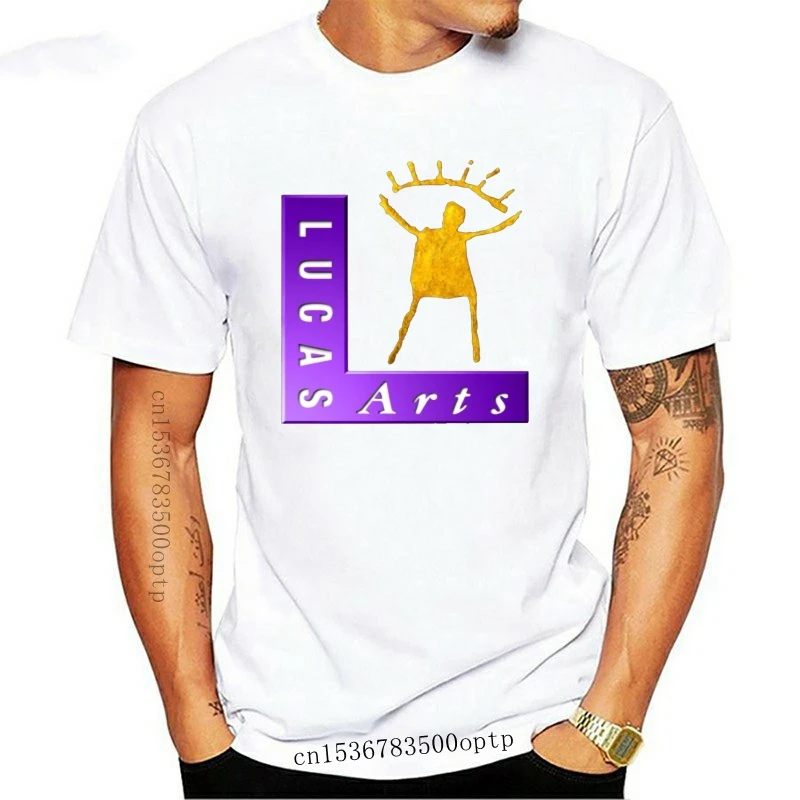Tee Lucasarts Logo T Shirt Lucas Lucasarts Lucasfilm Monkey Island Maniac Mansion Day Of The Tentacle Zak Mckracken Indy