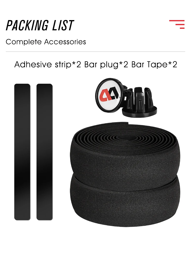 WEST BIKING Soft Bicycle Handlebar Tape EVA Shock Absorbing Road Bike Bar Tape With End Plugs Anti-slip Cycling Bar Wrap Straps