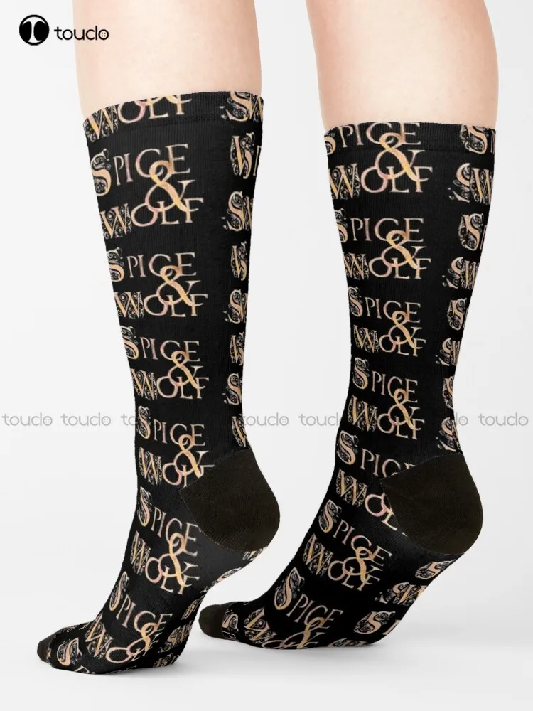 

Spice And Wolf Socks Funny Mens Socks Street Skateboard Socks Harajuku Personalized Custom Unisex Adult Teen Youth Socks Retro