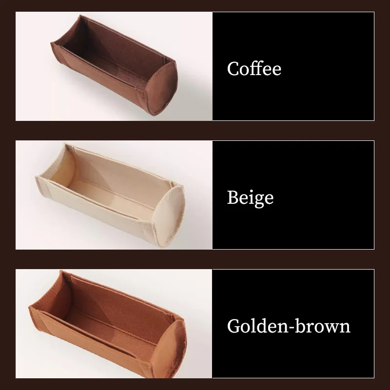 TINBERON Felt Cloth Insert Bag Women Makeup Bag Travel Portable Luxury Bag Liner Organizer Bag Insert Cosmetic Bags Base Shaper