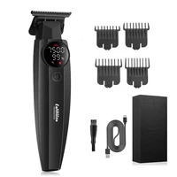 Lanmoda Professional Baldhead Hair Clipper for Barber 0 MM T Blade Men Bald Detailer Trimmer Shaver Haircut Machine Beard Razor 2