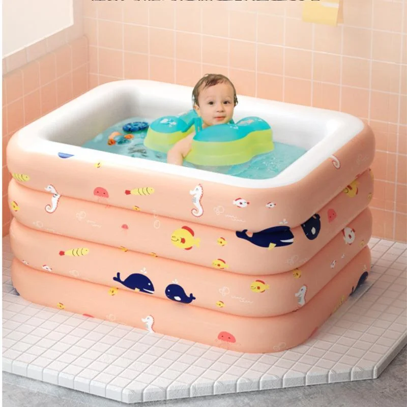 

Kid-Friendly Bath Basin:Home Children's Thickening Deepening Bathroom Barrel,Foldable Swimming Pool-Indoor Water Play Area