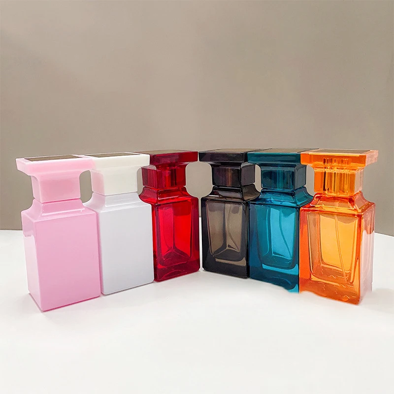 50ml Spray Bottle Glass Mist Atomizer  Perfume Bottles Refillable Glass Thick Fragrance Cosmetic Packaging Portable Spray Bottle 1pcs 5ml 100ml amber nasal spray bottle glass nose mist sprayer press spray head empty bottles refillable glass atomizer