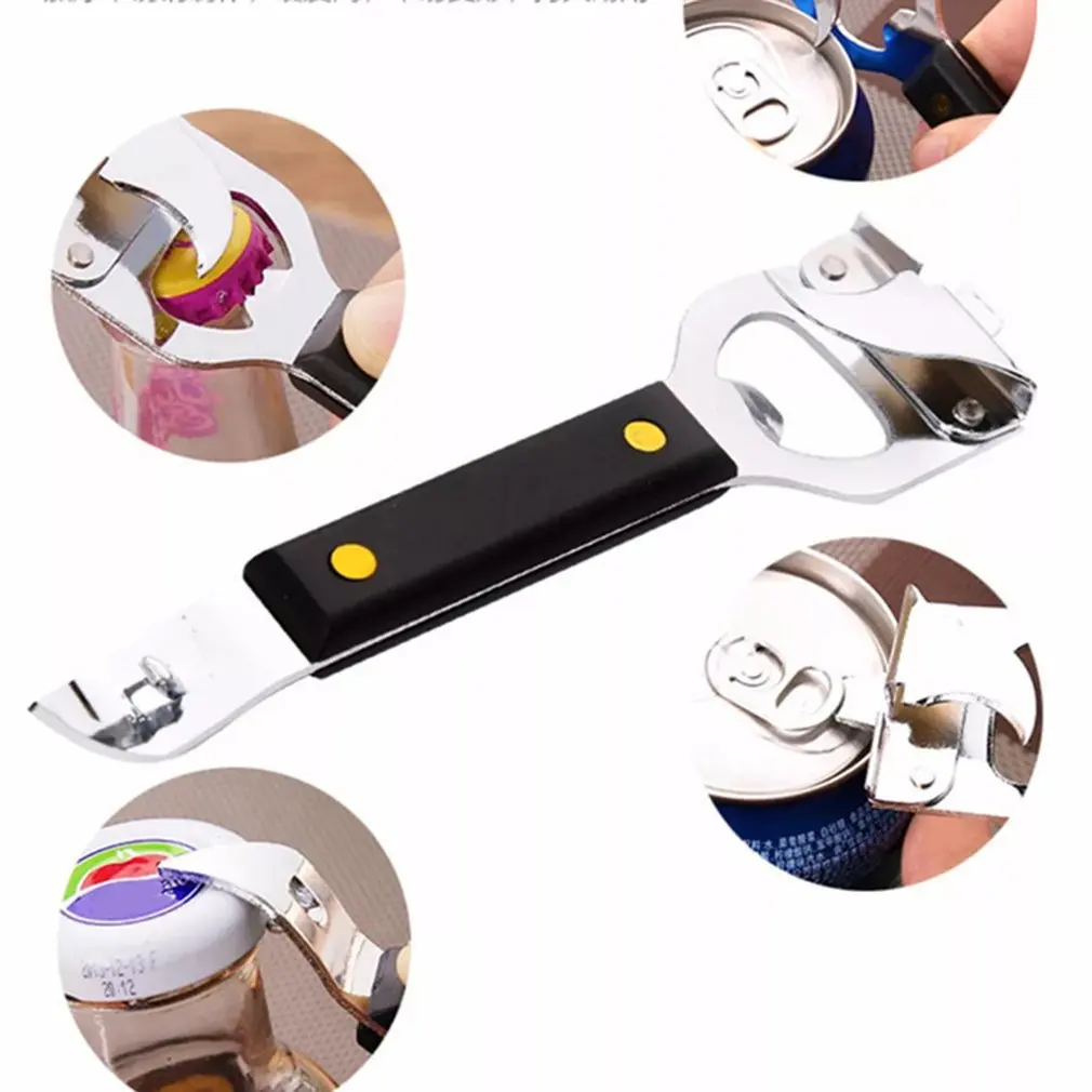 Household beer bottle opener multifunctional creative stainless steel cans beverage bottle opener