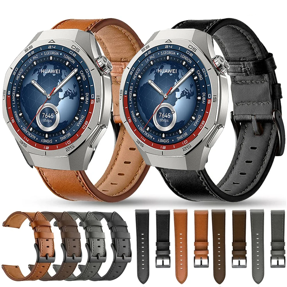 Premium Leather Strap Watchband - Quick Release Wriststrap