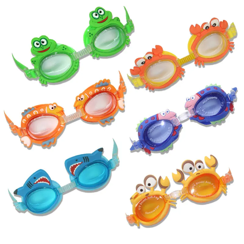 Swimming Goggles Professional Girl Cartoon Swim Glasses Ear Plug Waterproof Anti Fog Swim Eyewear For Children Kids Gifts swimming goggles