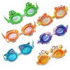 Professional Swimming Goggles Girl Cartoon Swim Glasses with Ear Plug Waterproof Anti Fog Swim Eyewear For Children Kids Gifts 1