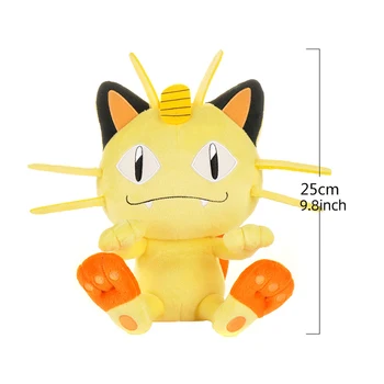 Pokemon Kawaii Meowth Stuffed Toys Cartoon&Cute Cat Kitty Plush Dolls Throw Pillow Birthday Gift  For Kids Friends Boys 2