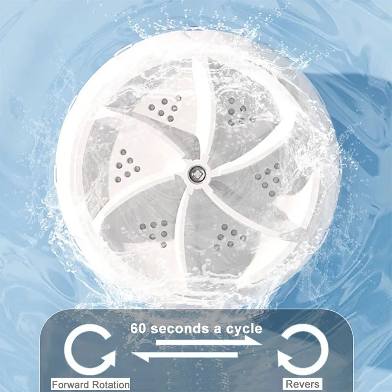 Portable sink washing machine turbine washing machine USB suitable for home business travel college room RV washing machine