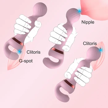 Powerful AV Vibrators Magic Wand Adults Sex Toy Female Clitoris Stimulator USB Recharge 20 Modes G Spot Massager Dildo for Women 6