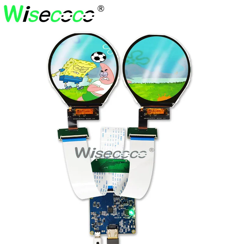 Wisecoco-circular Display Driver Board Lcd Tela Redonda Painel Duplo Mipi 60hz 34 800×800