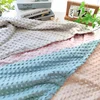 Baby Girls Blanket Solid Color with Double Layer Crystal Velvet Insulation Kids Swaddle Blanket Quilt Pacify the Birthday Gift 6