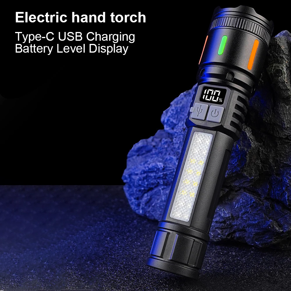 Strong Light Flashlight USB Charging 3