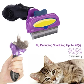 Cat Hair Removal Comb Cat Brush Dog Comb Cat Hair Massage Comb Cat Hair Remover Cleaning Grooming Pet Grooming Brush Cats Combs 1