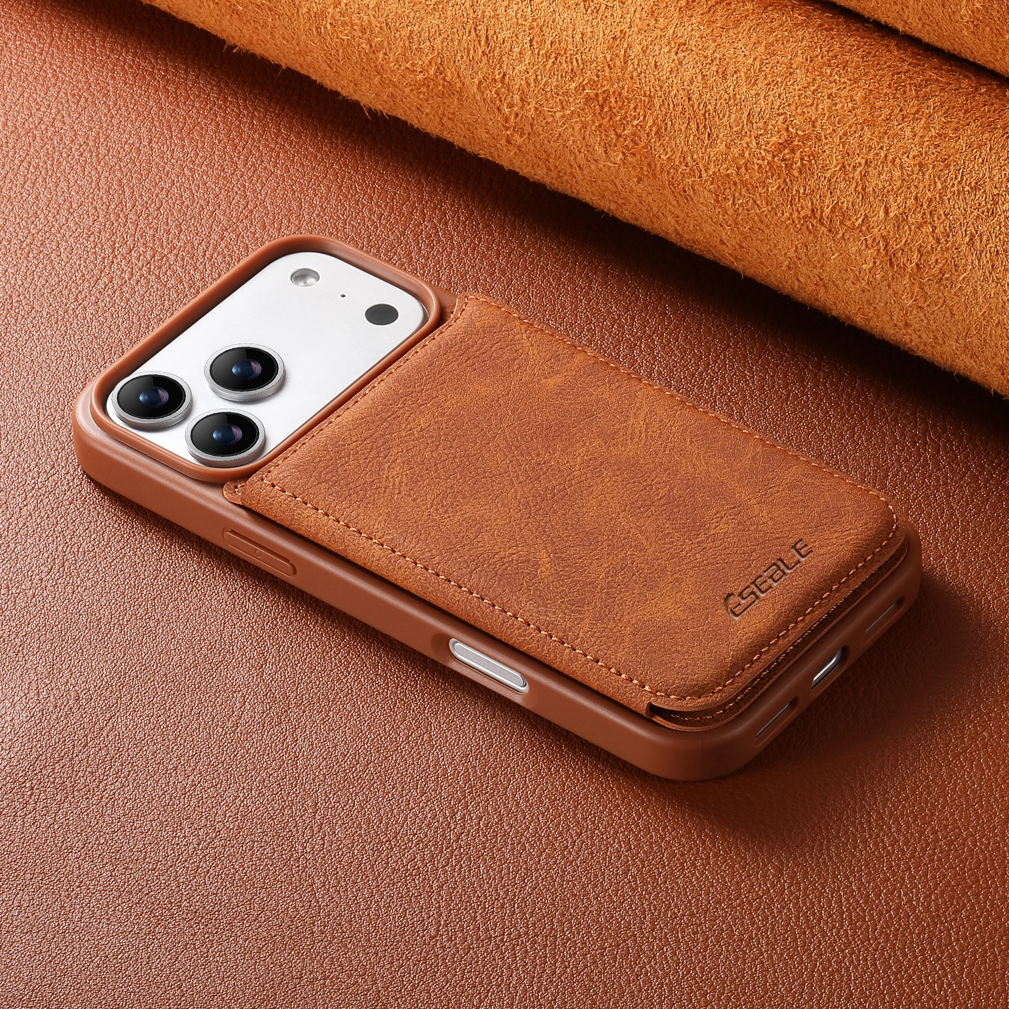 Deluxe Flip Wallet Phone Case with Kickstand and Magnetic Clasp