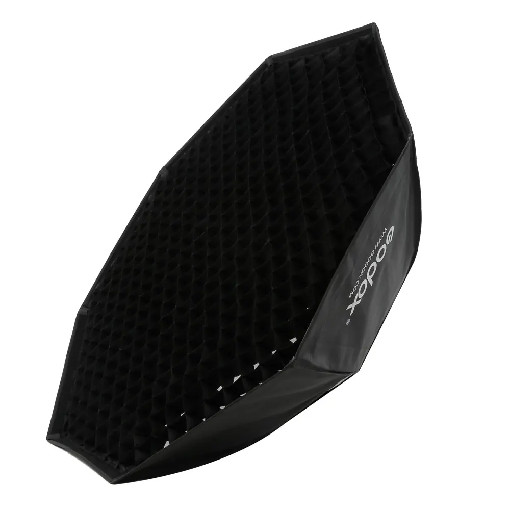 고독스 120cm 스튜디오 옥타곤 허니콤 그리드 소프트박스 리플렉터 소프트박스 (보웬스 마운트 포함) 스튜디오 스트로브 플래시 라이트용