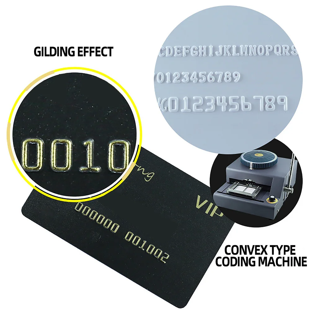 Branding Hot Stamping Machine PVC Card Convex Code Stamping Machine Heat Press Hot Foil Embossing Tool NEW