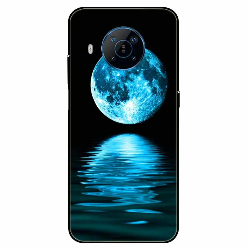 Soft TPU Painted Cat Lion Back Cover - Protective Silicone Case