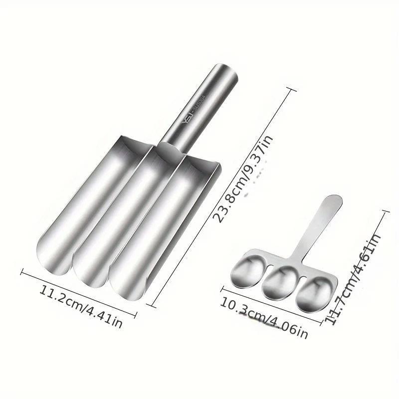 2pcs Premium Meatball Maker Set-Effortless Manual Operation, Non-Stick Fish Ball Scoop