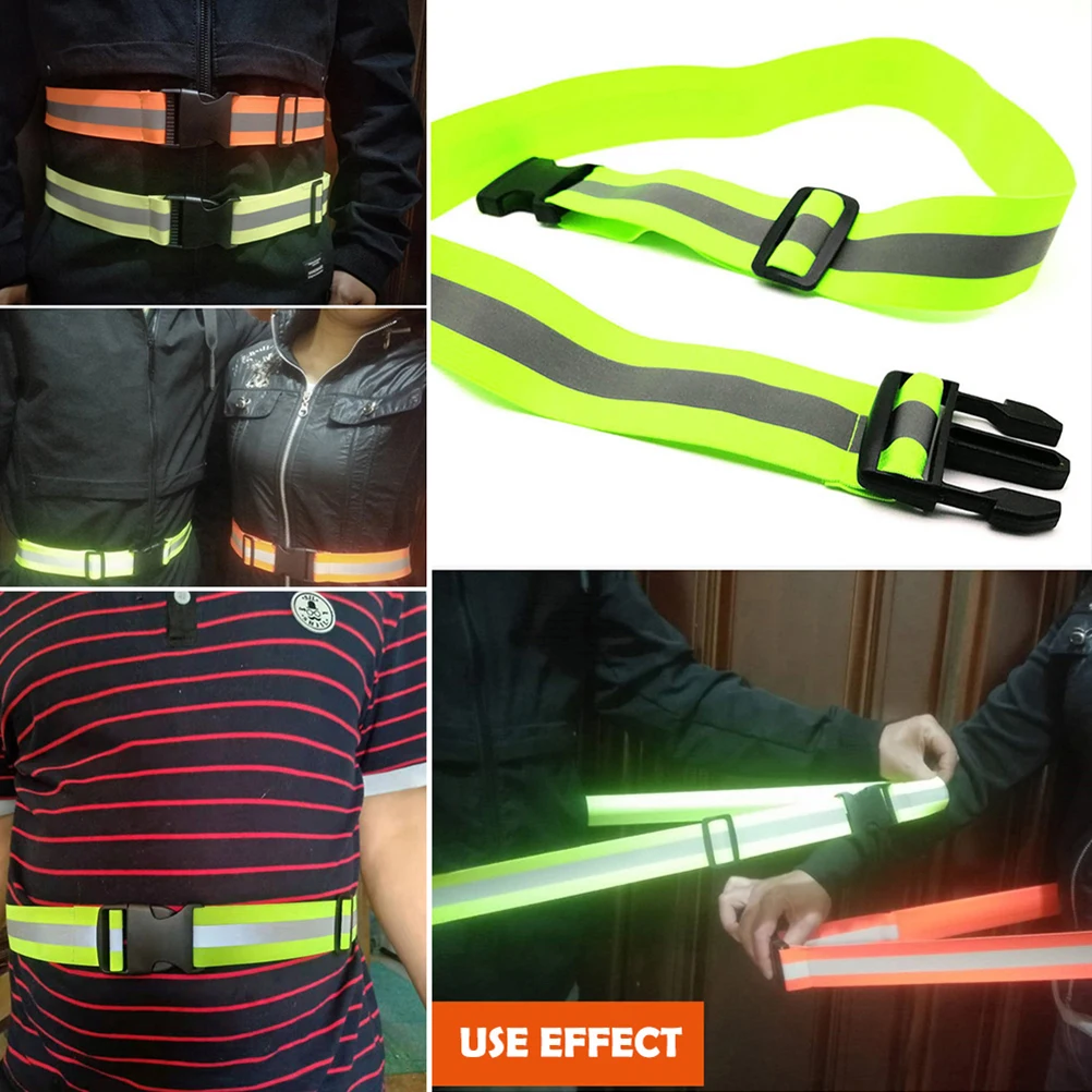 Reflective Elastic Band Waist Protection Reflective Night Running Safety Belt