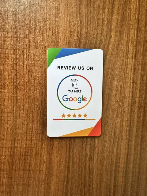 NFC 215 Programmable Card - Google Review Sticker, 13.56MHz Waterproof NFC Tag, Stand Table Station for Business Promotion 3