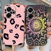 For Redmi 13 4G Phone Case Brown Leopard Print Soft Silicone TPU Cover Colorful Marble Fundas For Xiaomi Redmi 13 Redmi13 Coque 2