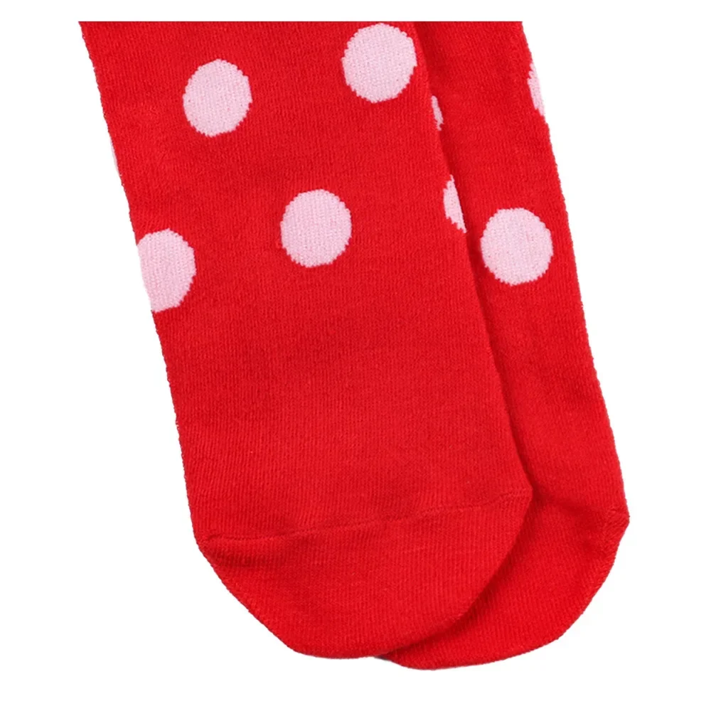 1 Paar lange Socken für Damen über dem Knie, gestreift, Oberschenkelhohe Strümpfe, gepunktet, Damen, Schwarz, Weiß, Rosa, Cosplay, Lolita, Harajuku – Detail 12