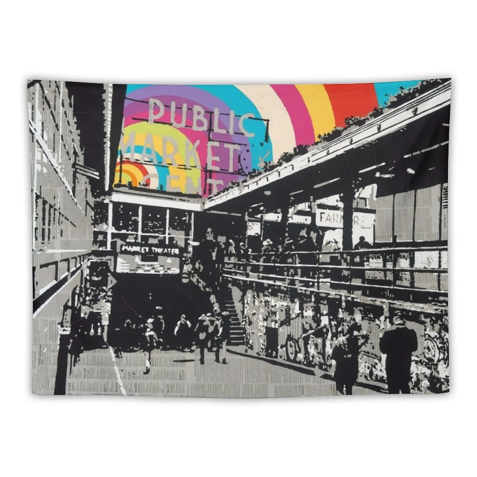 

Pike Place Tapestry Nordic Home Decor Room Decor Room Decoration