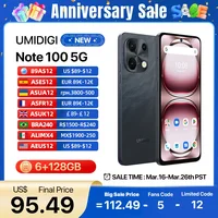 UMIDIGI Note 100 5G Android 14 Smartphone 8-Core 5G 6.8"120Hz HD+ 256GB/128GB 50MP+8MP Camera 20W Charge 5000mAh Dual SIM Card 1
