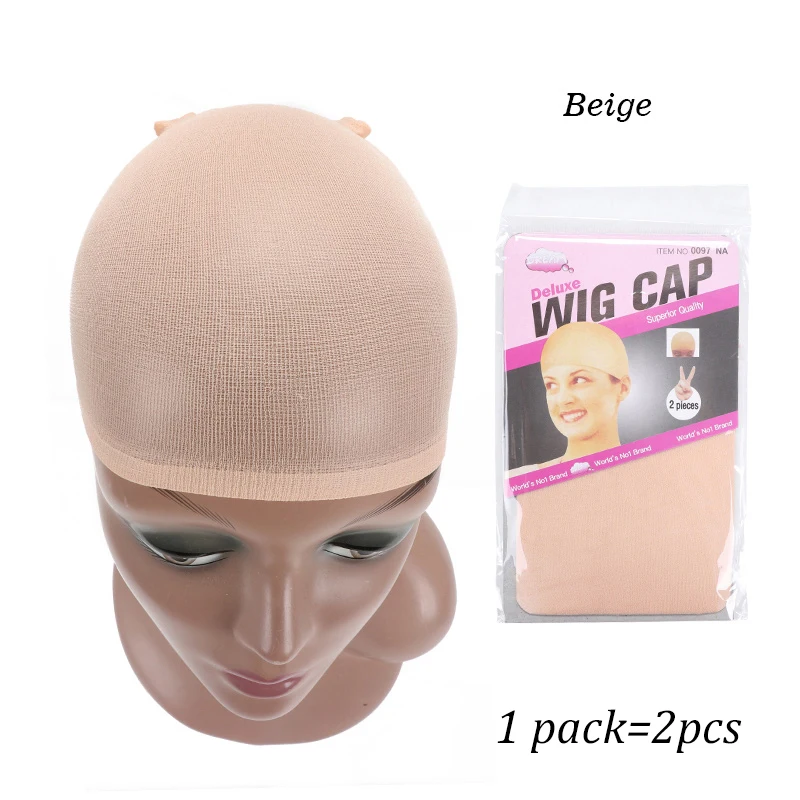 أعلى تخزين غطاء شعر مستعار شبكة الشعر لنسج 2 قطعة شبكات شعر مستعار أسود براون تمتد شبكة غطاء شعر مستعار لصنع الباروكات حجم الحرة