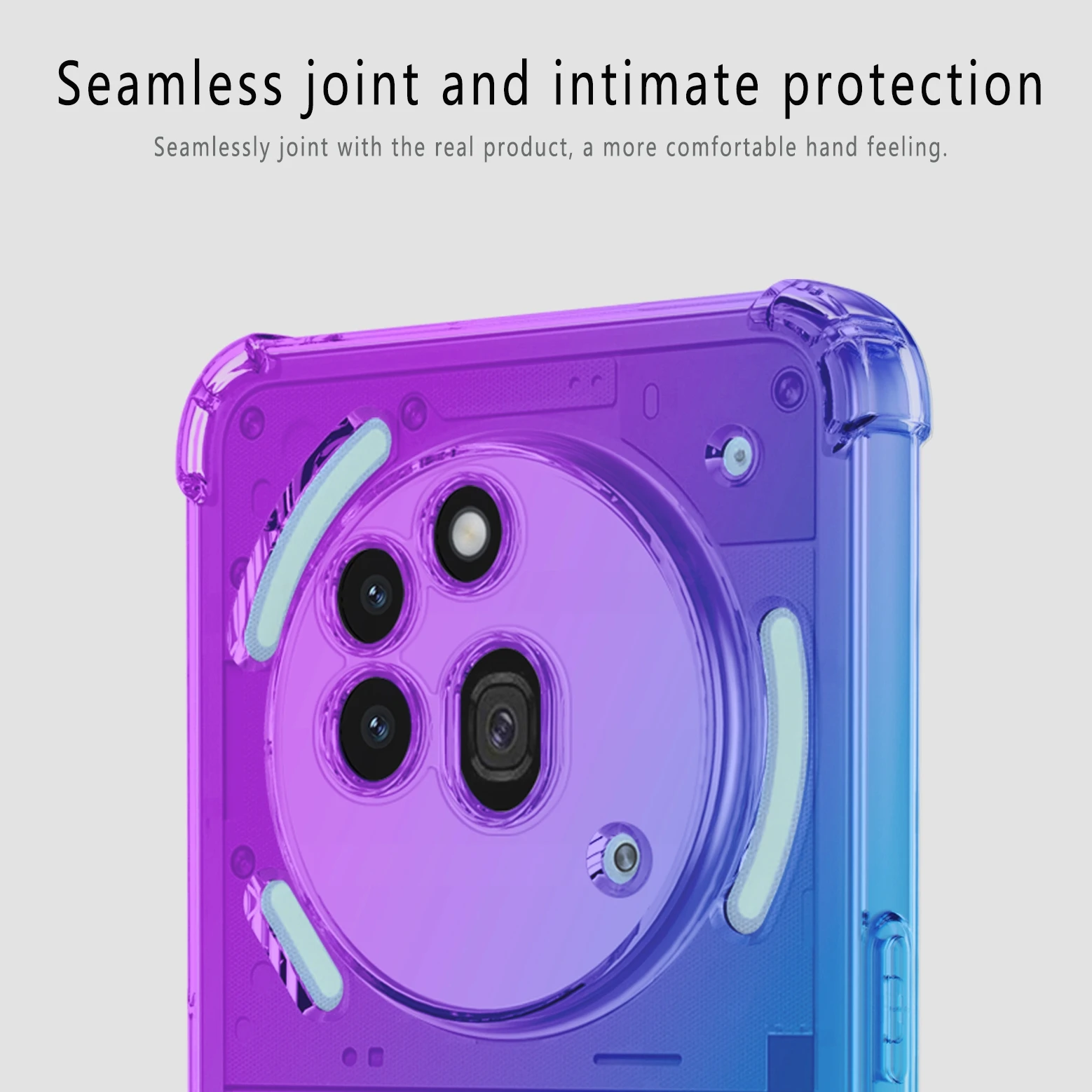 Gradient Airbag TPU Shockproof Protective Case Cover