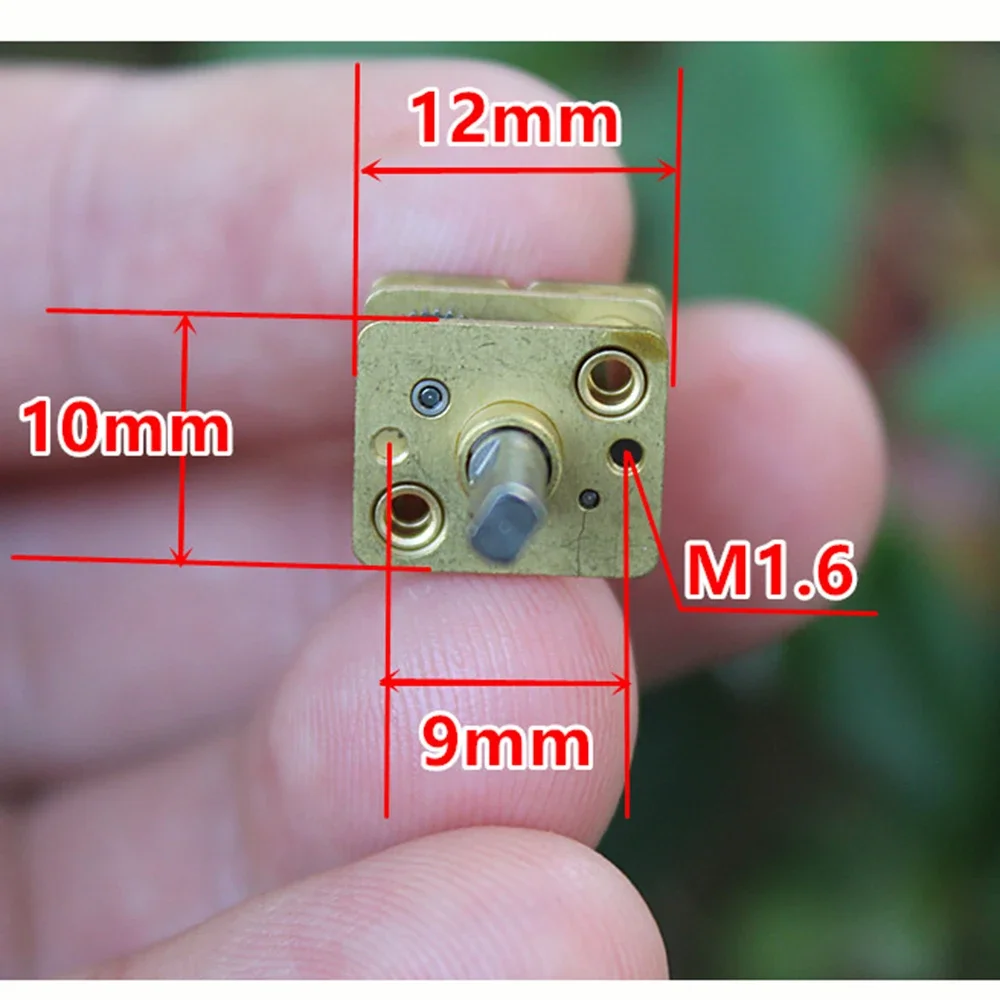 Motor Gear 5pcs/lot Micro N20 Reduction Gearbox Full Metal Gear Reducer Motor Parts Dual flat shaft Gear ratio: 1: 298 DIY N20 Geared Motor