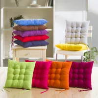 Square Chair Soft Pad Thicker Seat Cushion For Dining Patio Home Office Indoor Outdoor Garden Sofa Buttocks Cushion With Strap 1