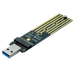 High - Speed Dual Protocol NVMe/SATA M.2 SSD USB Adapter, 10Gbps Transfer, Supports Up to 2TB (NVME protocol)