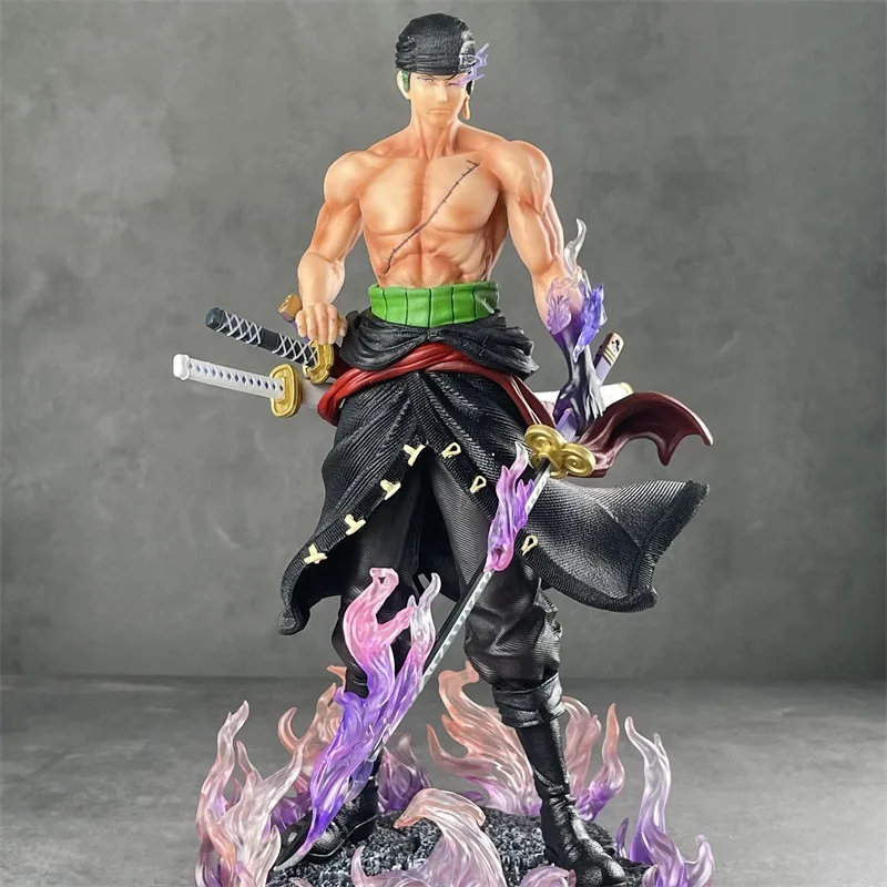 One Piece Anime Figures 33cm Roronoa Zoro Action Figurine Wano Enma Pvc