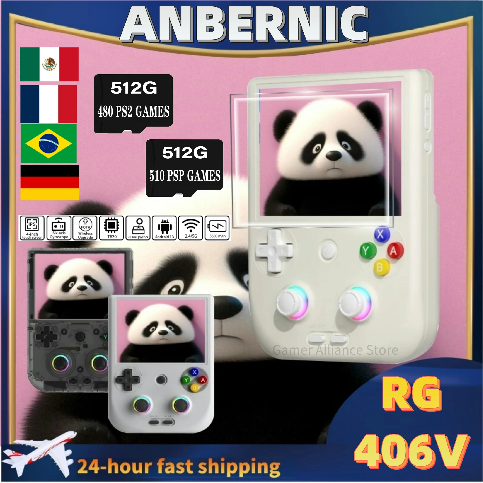 ANBERNIC RG 406V RG406V Retro Handheld Game Console Video