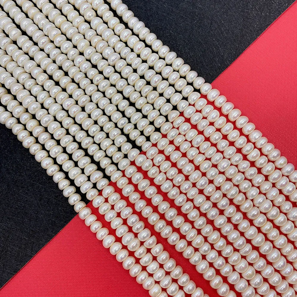 

AA Level Oblate Pearls Beads Natural Freshwater Pearl Loose Bead Jewelry Making DIY Earrings Necklace Bracelet Accessories