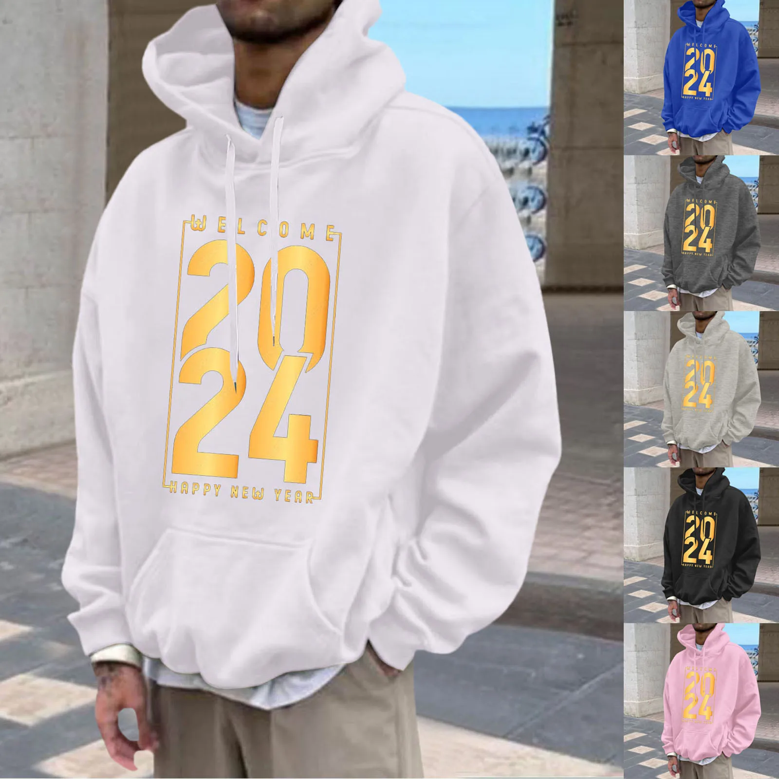 

Mens Fashion Casual Relaxed Comfortable Printed Long Sleeved Hoodie