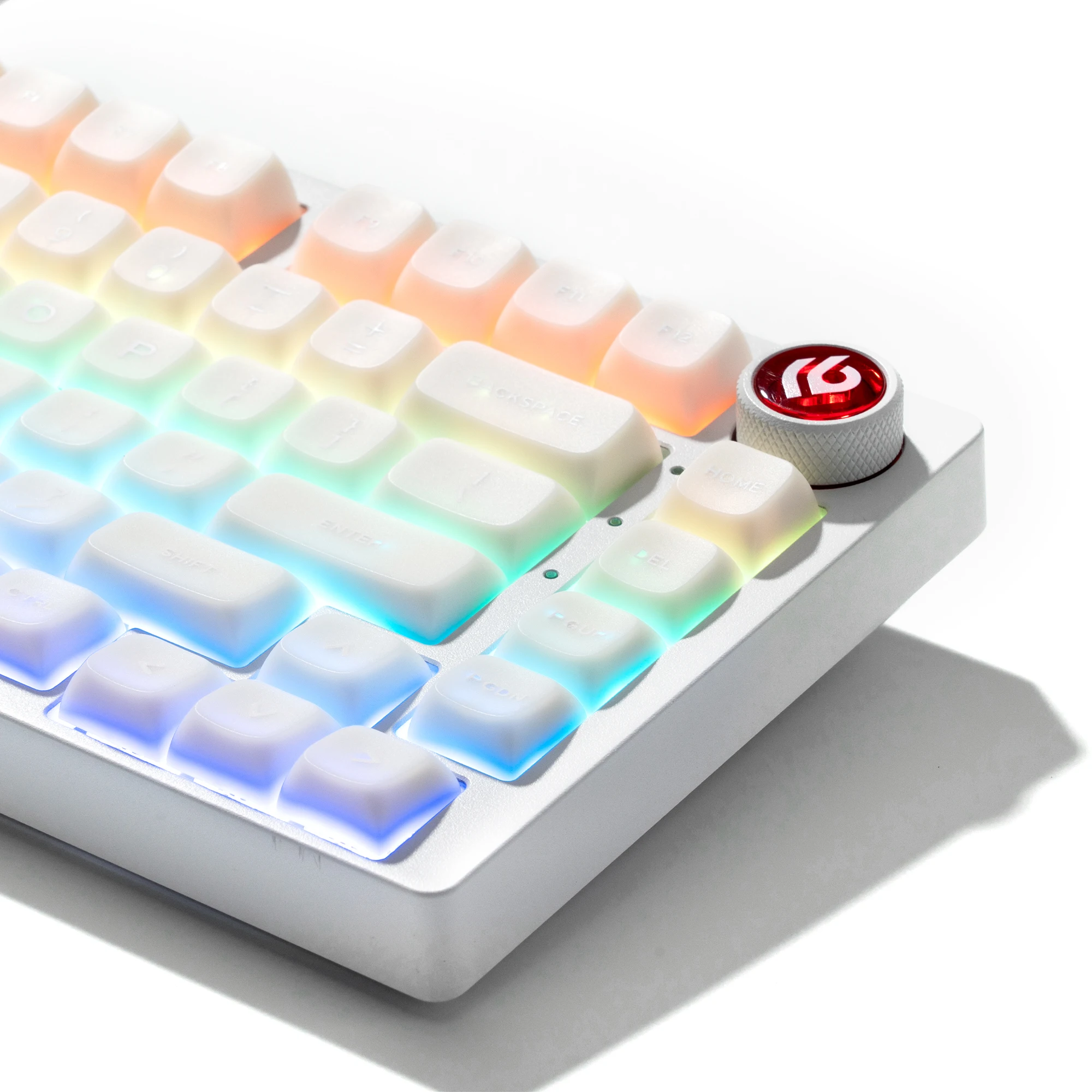 XVX White Jade Keycaps for Mechanical Keyboards Double Shot pbt