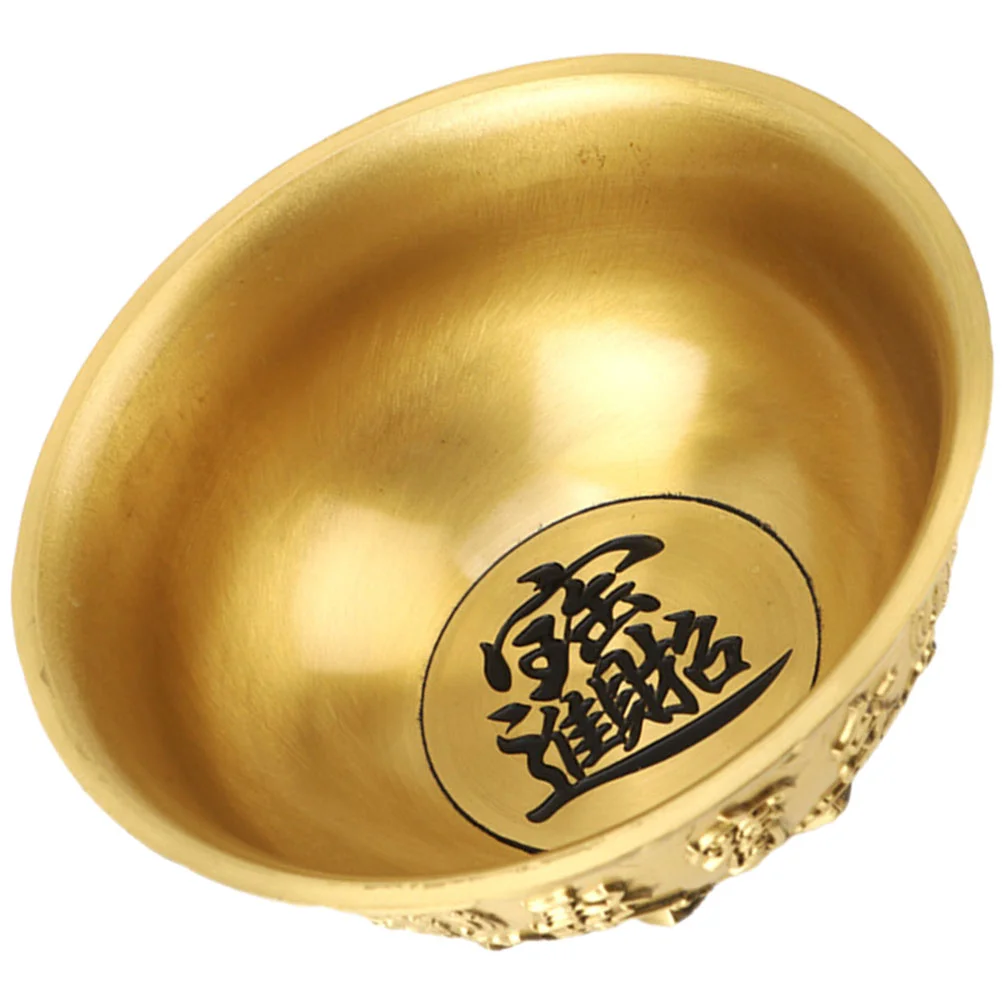 

Gold Bowl Brass Treasure Bowl Treasure Basin Fortune Bowl Desktop Decoration