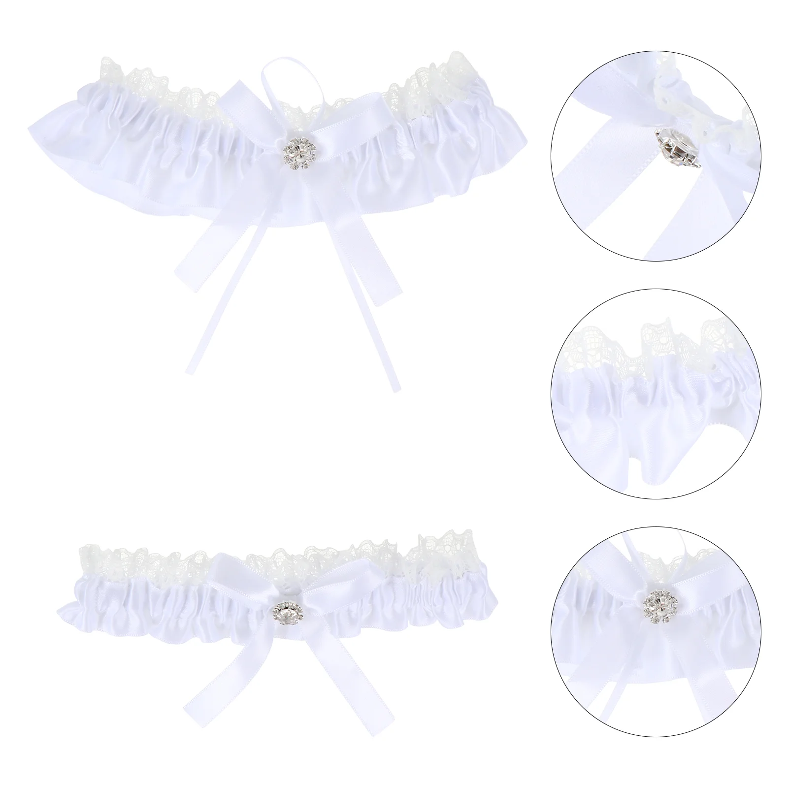 

Garter Delicate Thigh Ring Decorative Creative Leg Loop Womens White