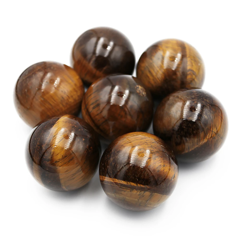 Natural Crystal Tiger Eye Ball Raw Stone Polished Ball Large and Small Yellow Tiger Eyeball Furniture In The Living Room